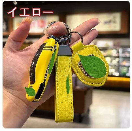 ポルシェ キーカバー キーケース ///パナメーラ ボクスター タイカン 718 911 ケイマン カイエン マカン3點(diǎn)set 5色可選
