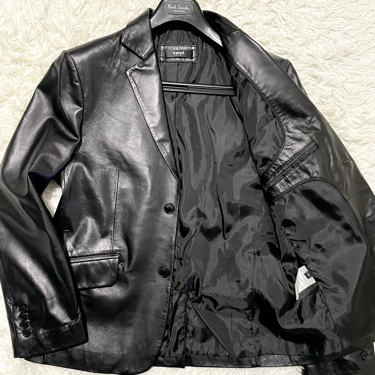 未使用級美品 サファリオム【漆黒の光沢感】SAFARI HOMME 未使用級美品 サファリオム【漆黒の光沢感】SAFARI HOMME