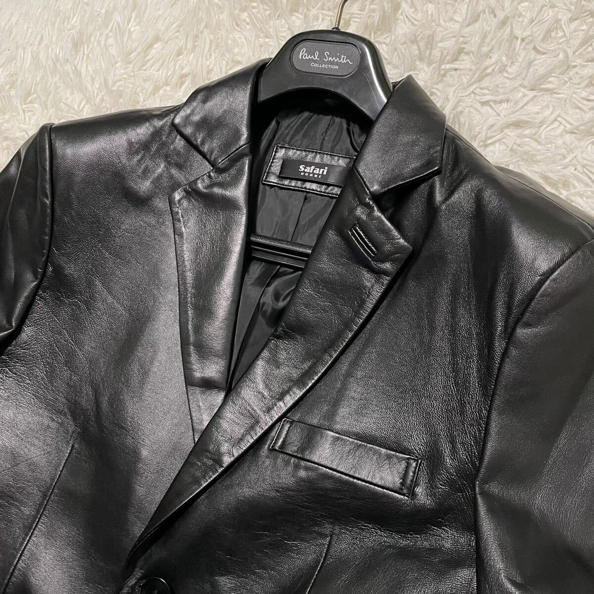 未使用級美品 サファリオム【漆黒の光沢感】SAFARI HOMME 未使用級美品 サファリオム【漆黒の光沢感】SAFARI HOMME
