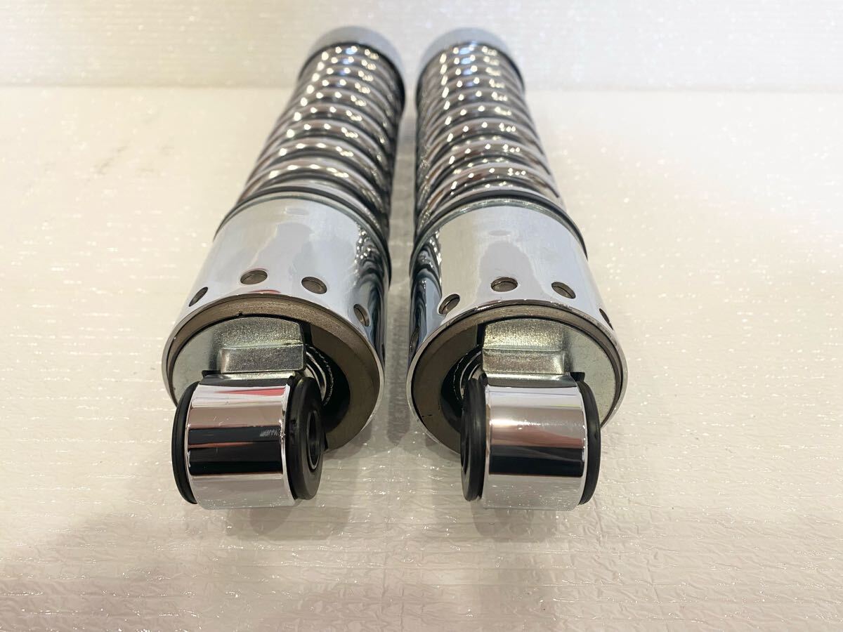 ショベルサスペンションFLHカバーサス12インチ約31mm ツインダンパー ハイブリッドリアショックTypeXXリアサス300mm黒