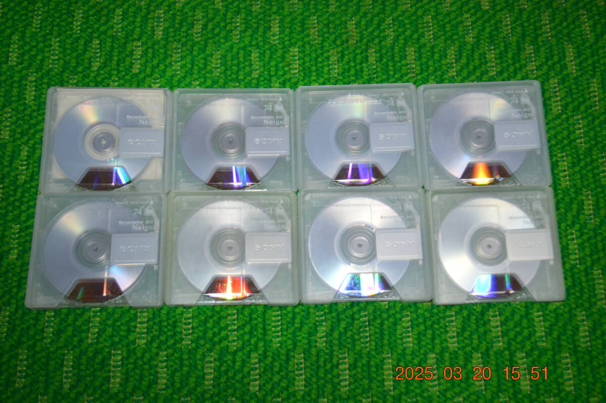 MDディスク 8枚＊中古＊ SONY Neige 74x8 KBS-1