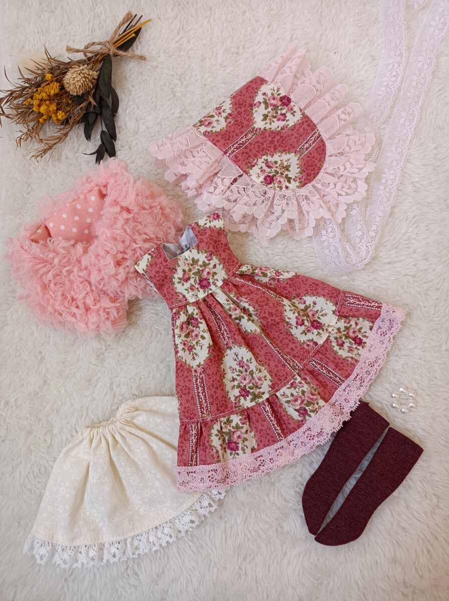 *asahi*ブライス アウトフィット　春色ピンクコーデ　服　ピュアニーモｓにも