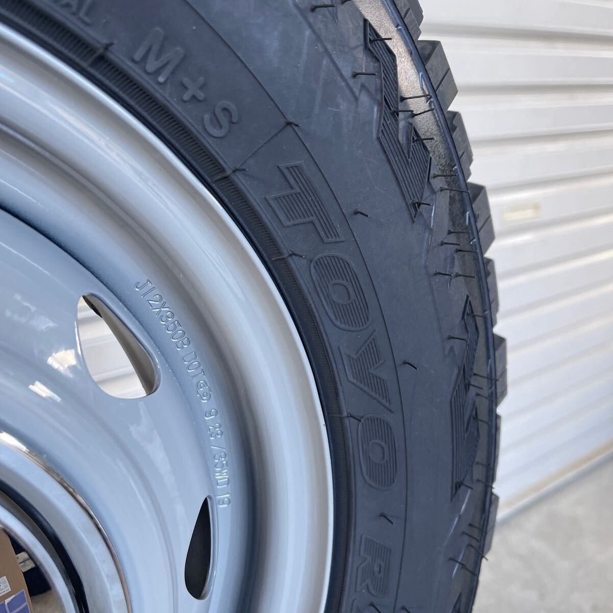 《ネオキャロ》 145/80R12 80/78N TOYO オープンカントリーR/T ハイゼットエブリィキャリィN-VAN軽バン軽トラ　4本セット　グレー_画像5