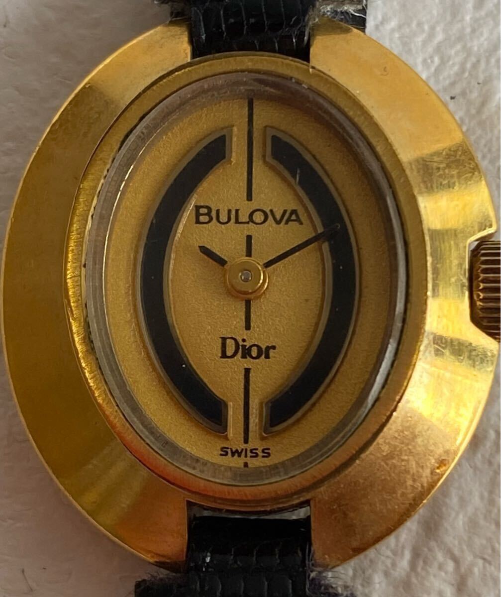 希少 BULOVA × DIOR Wネーム 手巻き レディース 腕時計 稼働品 希少 BULOVA × DIOR Wネーム 手巻き レディース 腕時計 稼働品