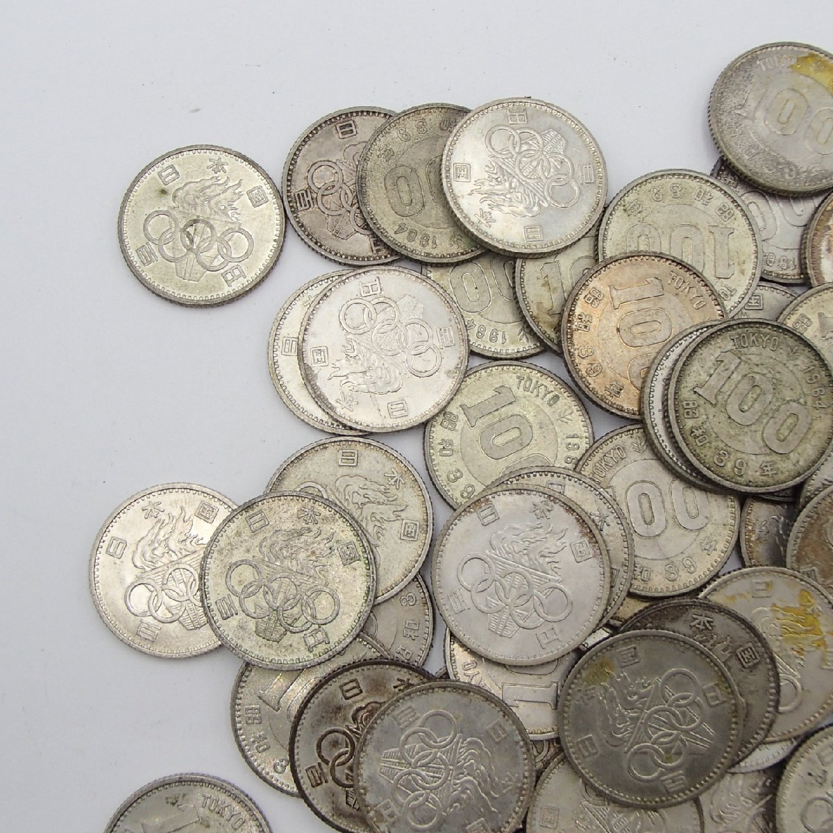 人気のクリスマスアイテムがいっぱい！ ☆100円記念硬貨 東京オリンピック まとめ / 総重量 約323.7.6g コレクション