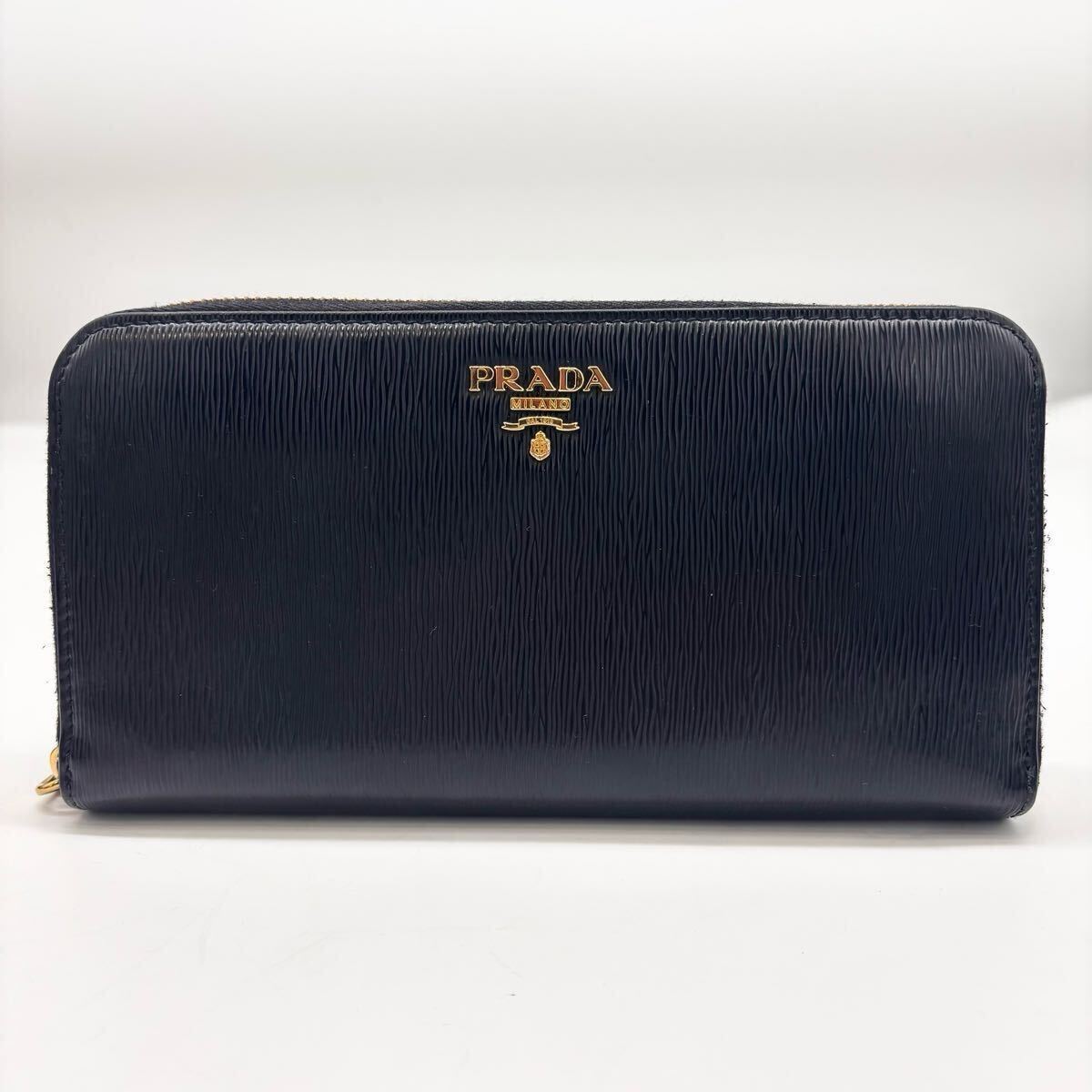 未使用級◇PRADA 長財布 ロングウォレット ゴールドロゴ 金ロゴ 未使用級◇PRADA 長財布 ロングウォレット ゴールドロゴ 金ロゴ