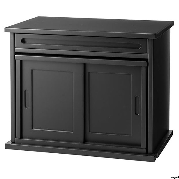 [ установленный дизайн . мир .*.. который тоже style мир ] домашний алтарь для внизу шт. ширина 56cm MDF материалы черное дерево style compact компактный место хранения Space имеется 