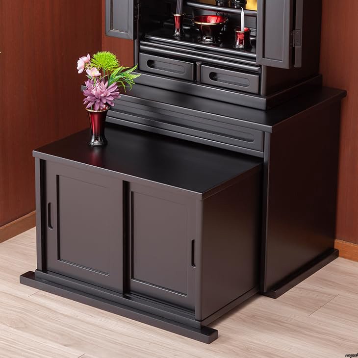 [ установленный дизайн . мир .*.. который тоже style мир ] домашний алтарь для внизу шт. ширина 56cm MDF материалы черное дерево style compact компактный место хранения Space имеется 