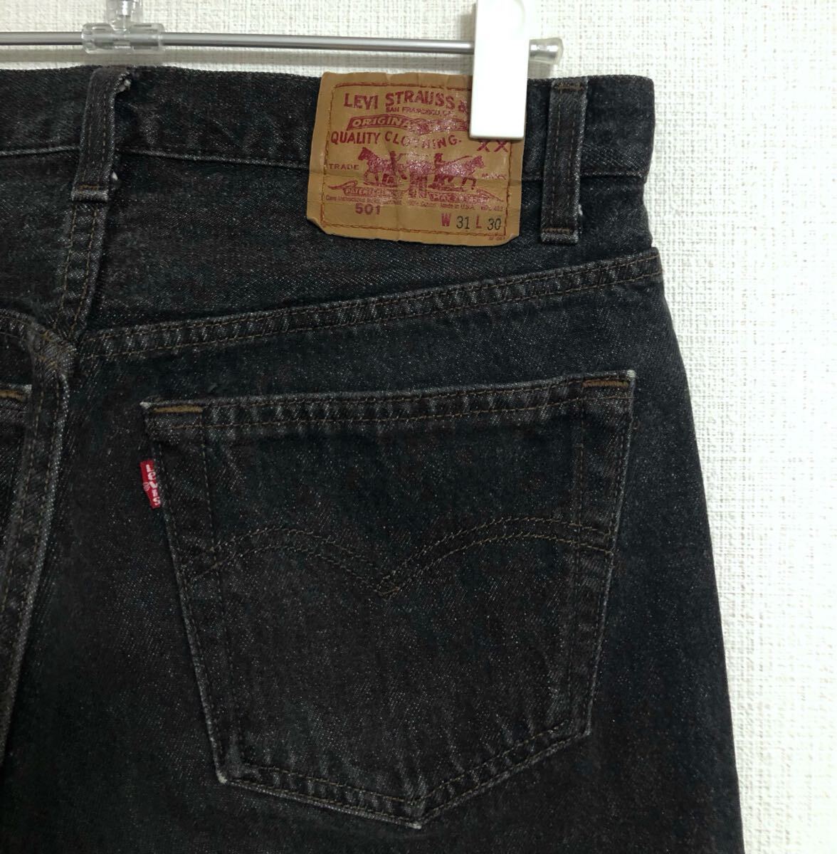 激レア☆ レングス30 先染め ブラック USA製 90s LEVI'S 激レア☆ レングス30 先染め ブラック USA製 90s LEVI'S