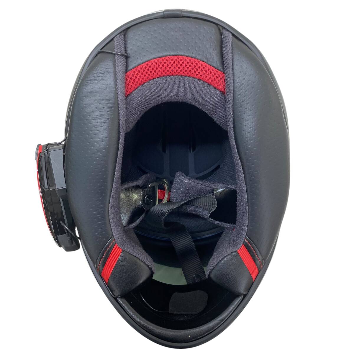 【美品】 SHOEI ショウエイ Z-7 VARIABLE フルフェイスヘルメット　※B+COM SB6X付き S/55㎝ 白系 ホワイト系 赤系 レッド系　 16428-100