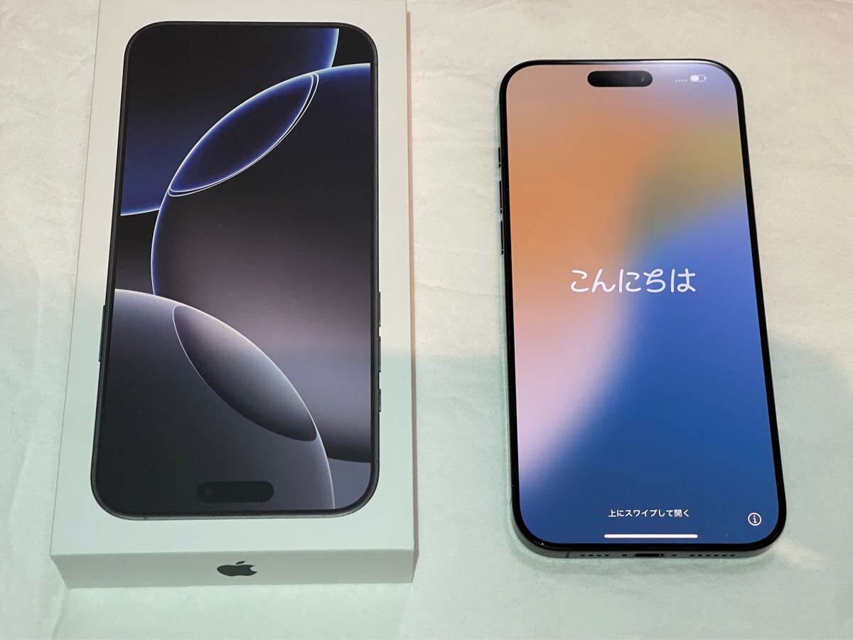 美品】iPhone 16 Pro Max ブラックチタニウム Black Titanium 美品】iPhone 16 Pro Max ブラックチタニウム Black Titanium