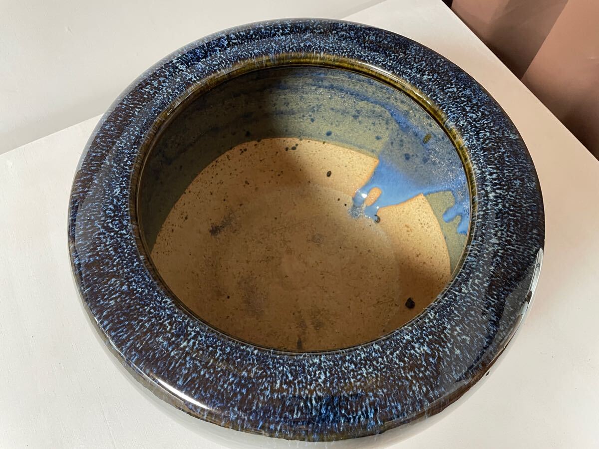 火鉢 陶器 金魚鉢 古民具 昭和レトロ アンティーク 睡蓮鉢 火鉢 陶器 金魚鉢 古民具 昭和レトロ アンティーク 睡蓮鉢