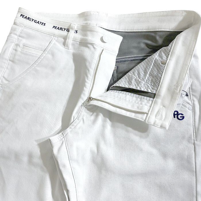 PEARLY GATES パーリーゲイツ 定2.9万 裏微起毛 蓄熱裏地Feelthermo ストレッチ ロングパンツ ゴルフウェア 2131091 030 4 ▲033▼50227w07
