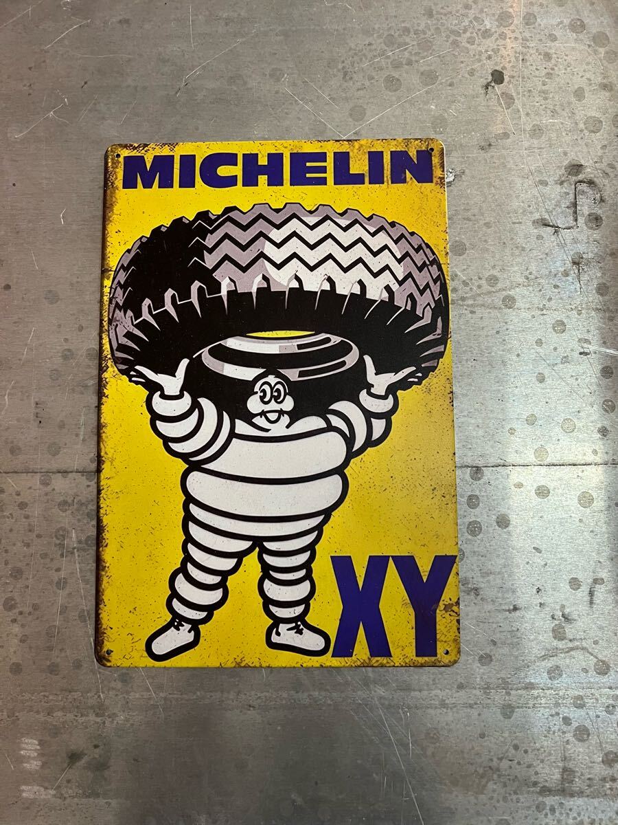  жестяная пластина табличка american интерьер Michelin MICHELIN