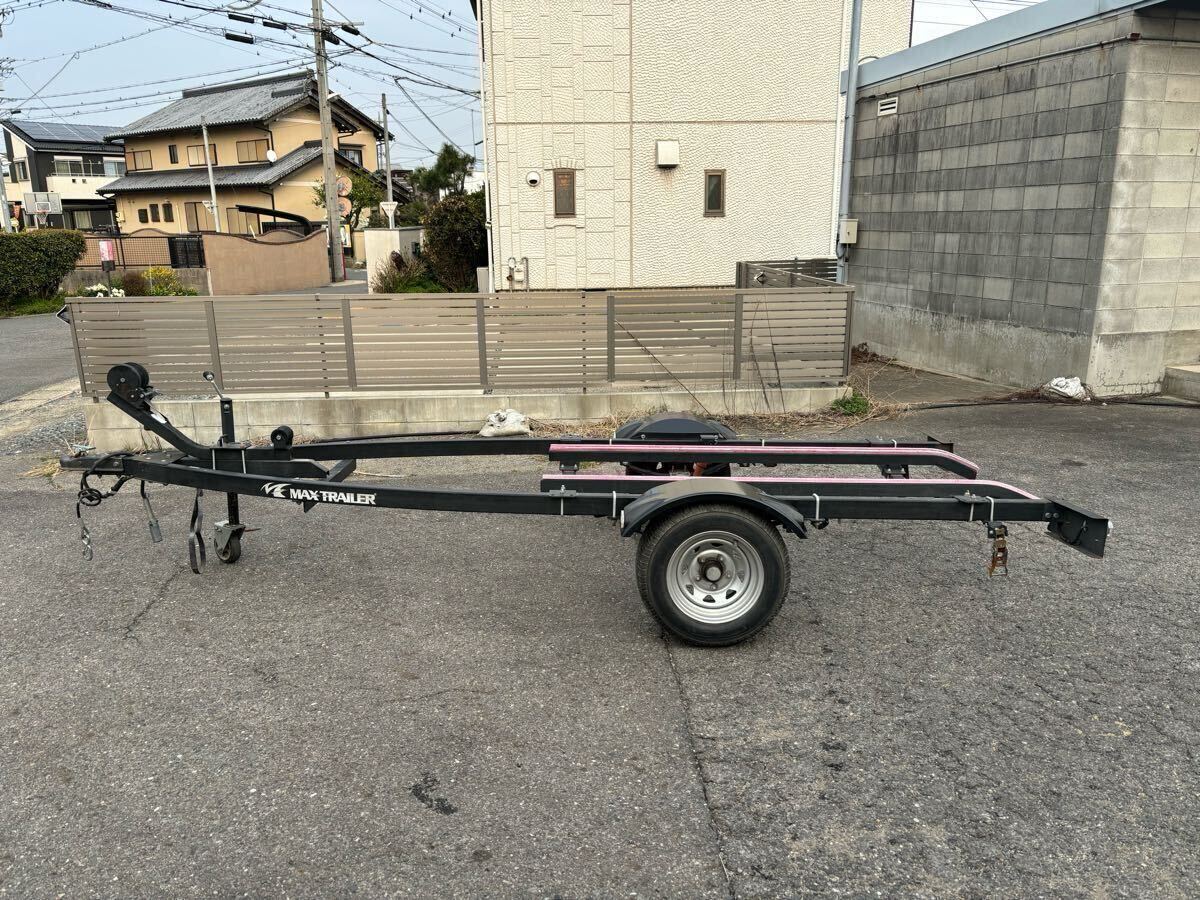 売り切り5萬(wàn)スタ愛(ài)知から　タイトジャパン　MAXトレーラー　普通トレーラー　一時(shí)抹消渡し　 ボートトレーラー SOREX シードゥー　ヤマハ　