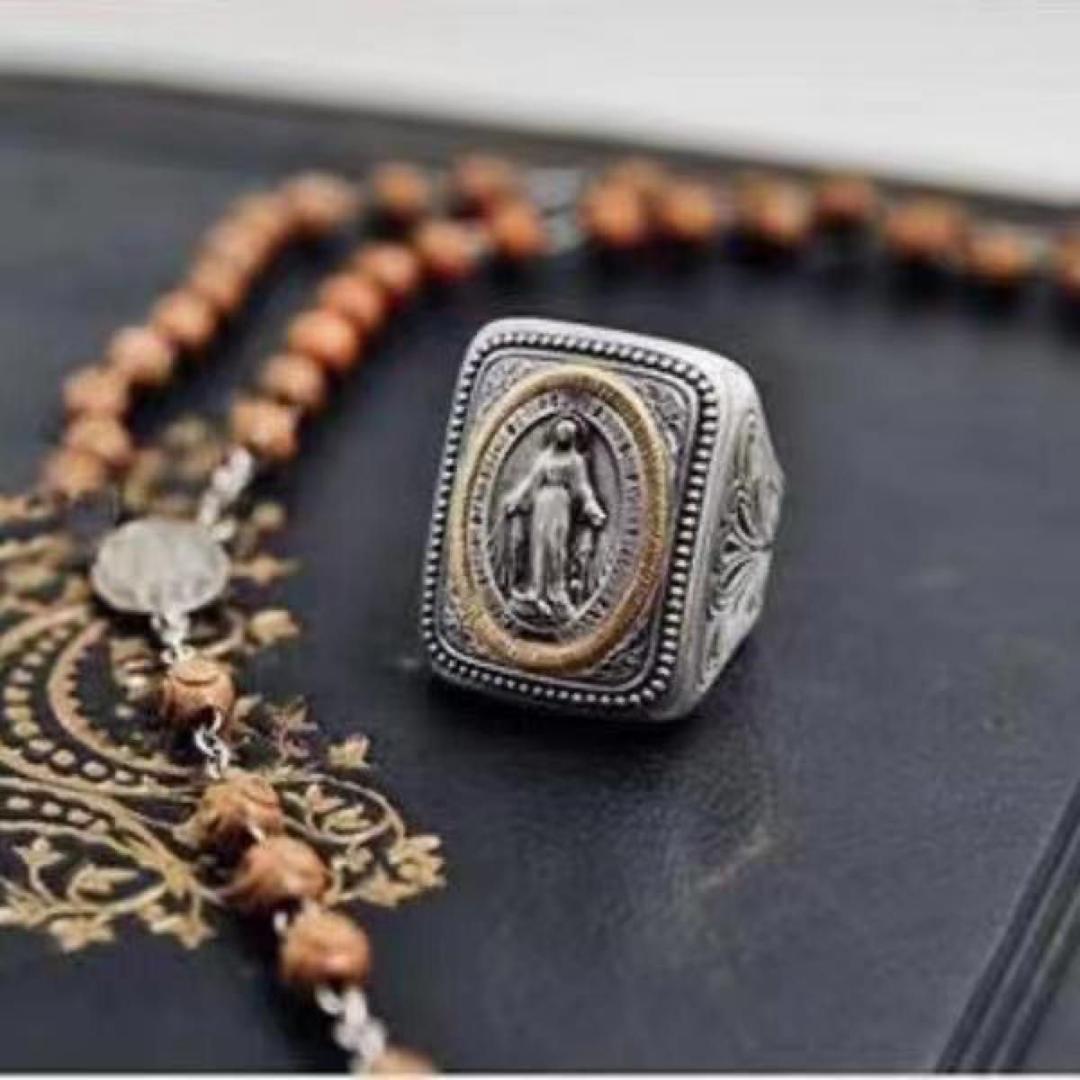 .. Мали a American Casual серебряный 925 Cross кольцо серебряное кольцо Vintage 