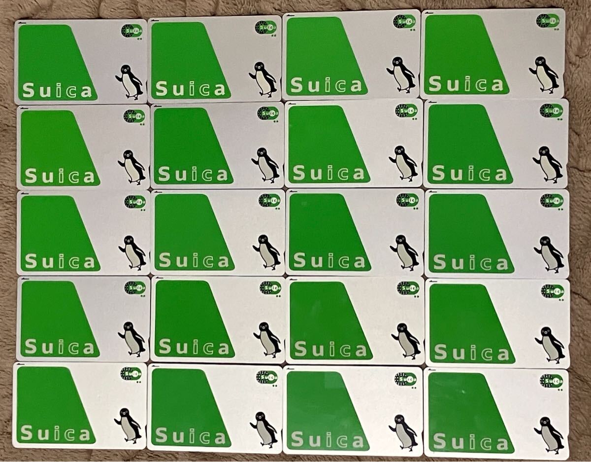 全カード出場記録なし】無記名Suica スイカカード20枚 中古品 全カード出場記録なし】無記名Suica スイカカード20枚 中古品