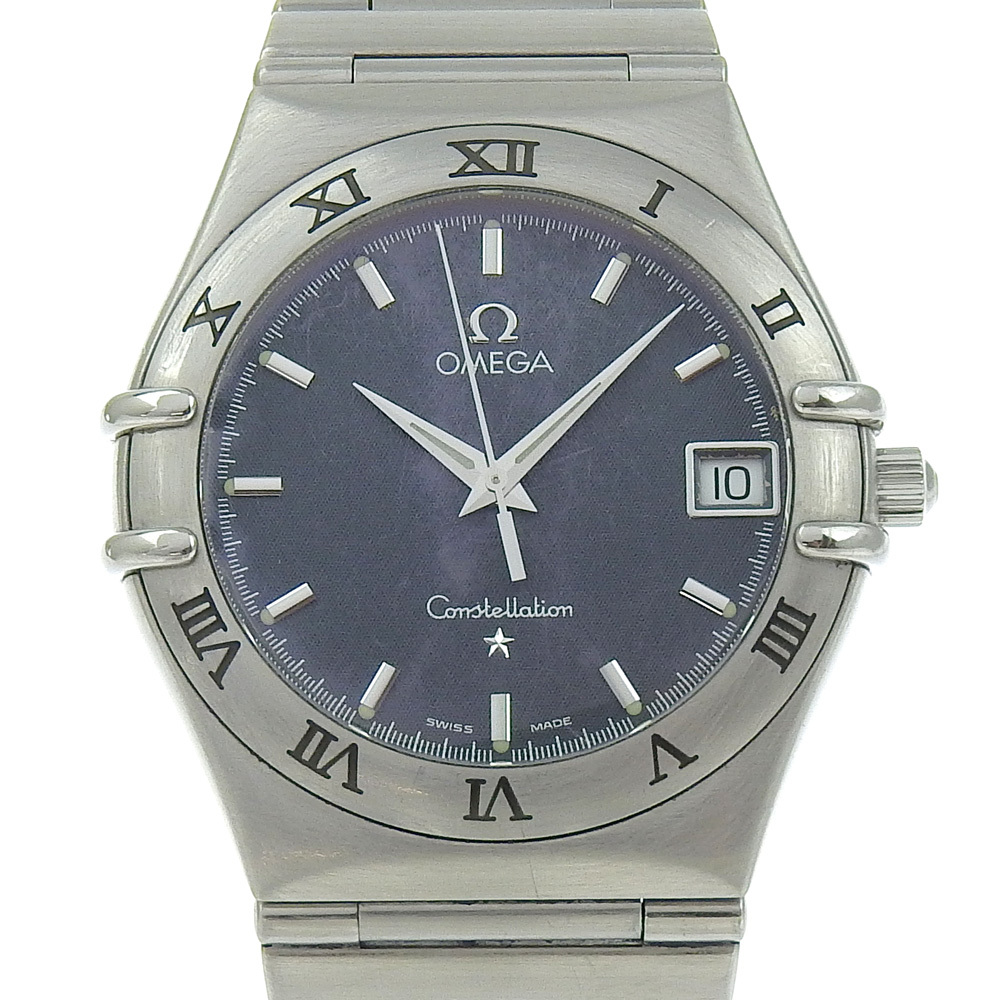 OMEGA オメガ コンステレーション 1512.40 腕時計 SS クオーツ アナログ表示 メンズ グレー文字盤中古
