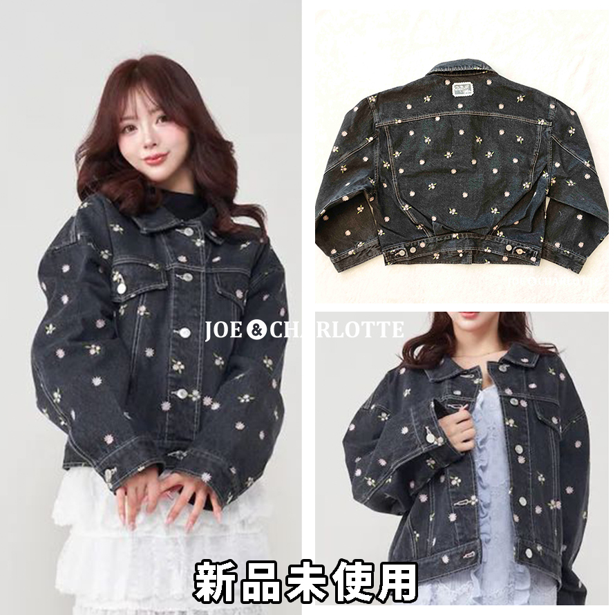 ダーリッチ darich スプリングフラワーデニムGジャン BLK ダーリッチ darich スプリングフラワーデニムGジャン BLK