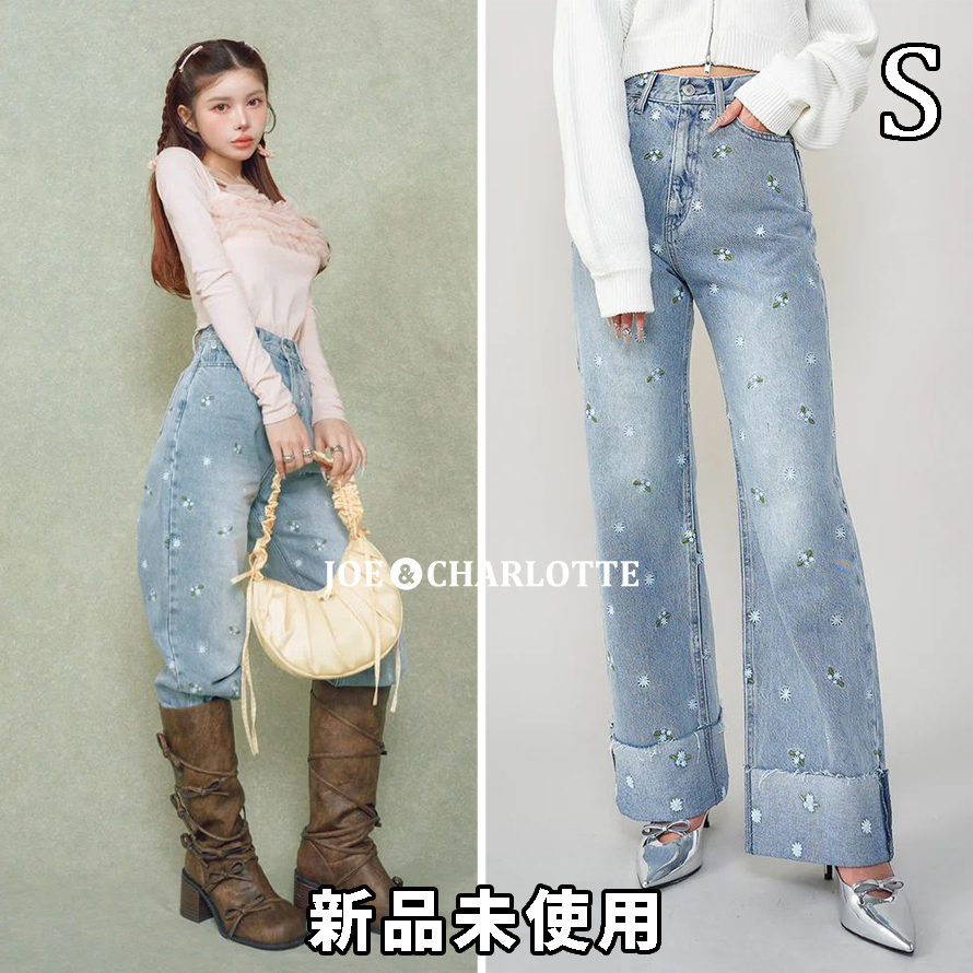 ダーリッチ darich スプリングフラワーデニムパンツ I-BLU S ダーリッチ darich スプリングフラワーデニムパンツ I-BLU S