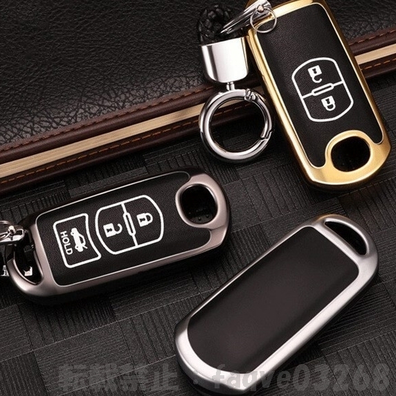 亜鉛 合金 + 発光 キーホルダー 車 リモートキー ケース カバー マツダ 6 マツダ 3 アクセラ アテンザ CX-7 CX-9 CX-5 Caz779