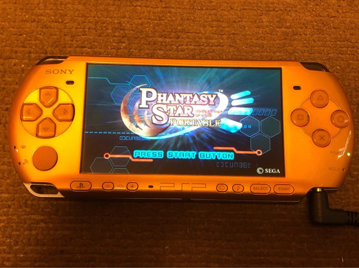 ☆美品 液晶無傷 動作良好 PSP-3000 ブライトイエロー 丸ボタン ☆美品 液晶無傷 動作良好 PSP-3000 ブライトイエロー 丸ボタン