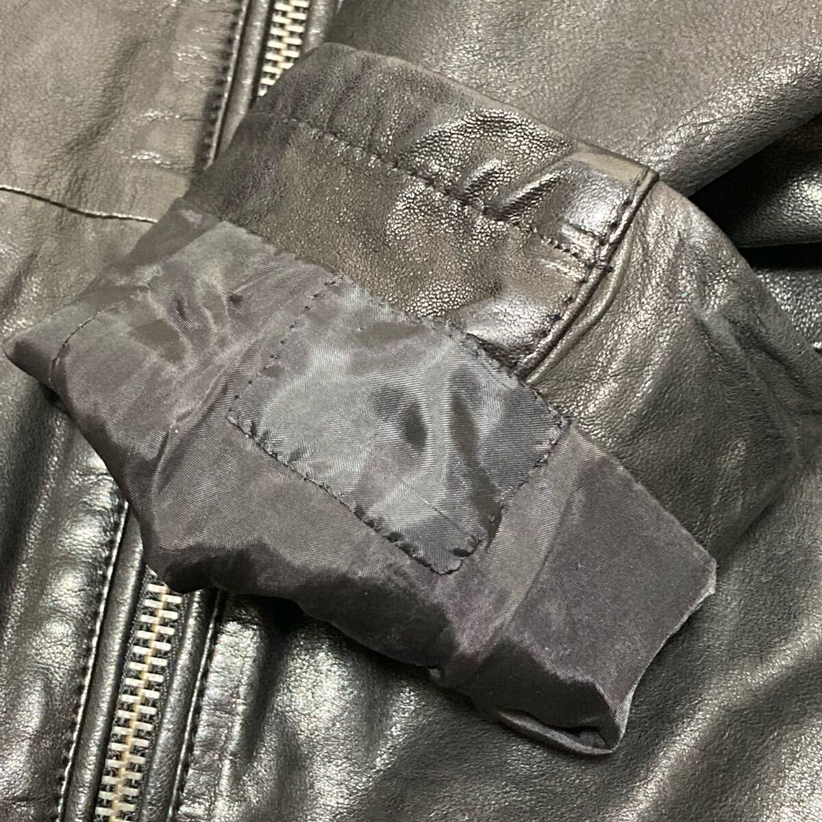 伝説級】極美品 DIESEL 裏地総柄 ラムレザー シングルライダース 伝説級】極美品 DIESEL 裏地総柄 ラムレザー シングルライダース