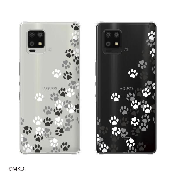 AQUOS zero6 SHG04 SoftBank スマホ ケース ハード カバー 肉球1 AQUOS zero6 SHG04 SoftBank スマホ ケース ハード カバー 肉球1