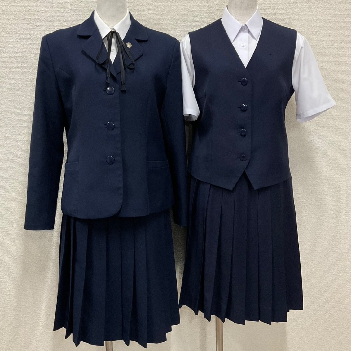 U1561/S1584(中古)千葉県 八千代高校 女子制服 8点 /校章付 U1561/S1584(中古)千葉県 八千代高校 女子制服 8点 /校章付
