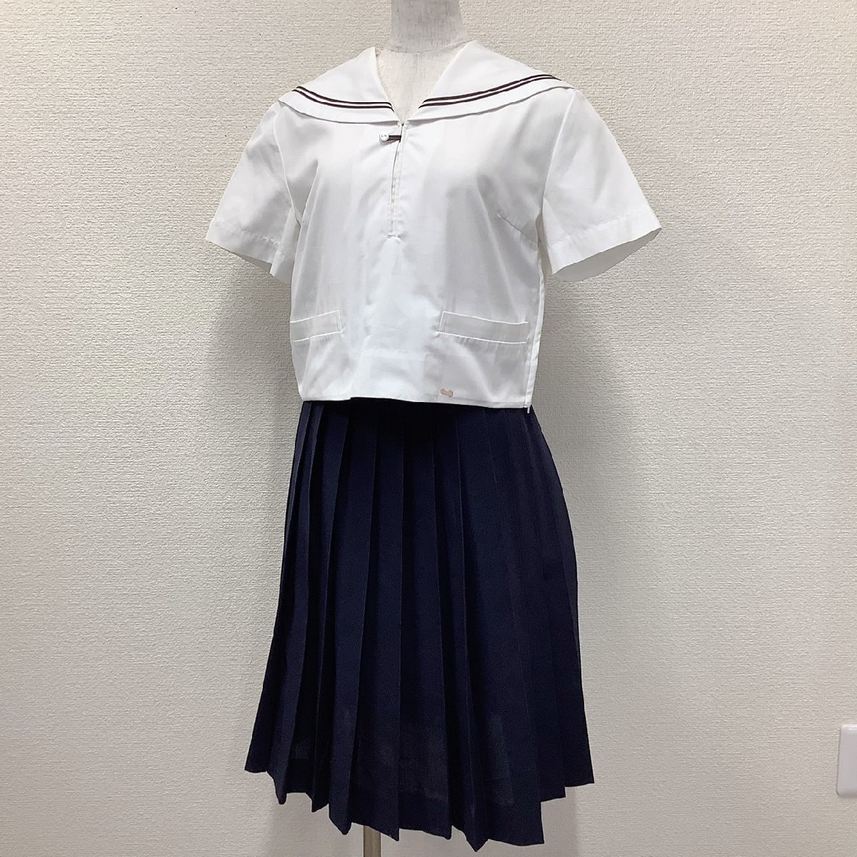I1280/Y(中古)山形県 山形西高校 2点 /半袖セーラー:11/夏 I1280/Y(中古)山形県 山形西高校 2点 /半袖セーラー:11/夏