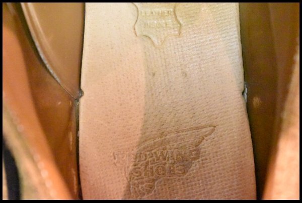【8D 良品 12年】レッドウィング 9103 ポストマン オックスフォード サンド モハヴェ ラフアウト 短靴 ブーツ redwing HOPESMORE_画像8