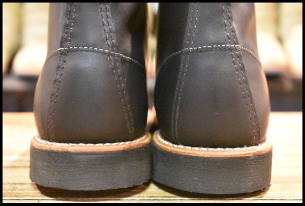 【8.5D 箱付 未使用 12年】レッドウィング 9213 アイリッシュセッター 黒 ブラック オイルドレザー モックトゥ ブーツ redwing HOPESMORE_画像7