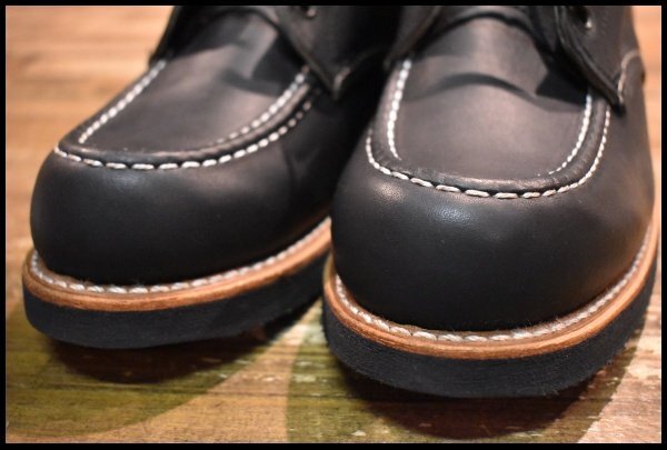 【8.5D 箱付 未使用 12年】レッドウィング 9213 アイリッシュセッター 黒 ブラック オイルドレザー モックトゥ ブーツ redwing HOPESMORE_画像5