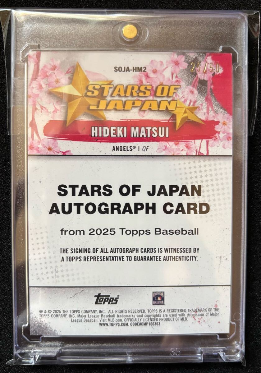 貴重エンゼルスユニ】 松井秀喜 TOKYO SERIES MLB 2025 TOPPS 貴重エンゼルスユニ】 松井秀喜 TOKYO SERIES MLB 2025 TOPPS