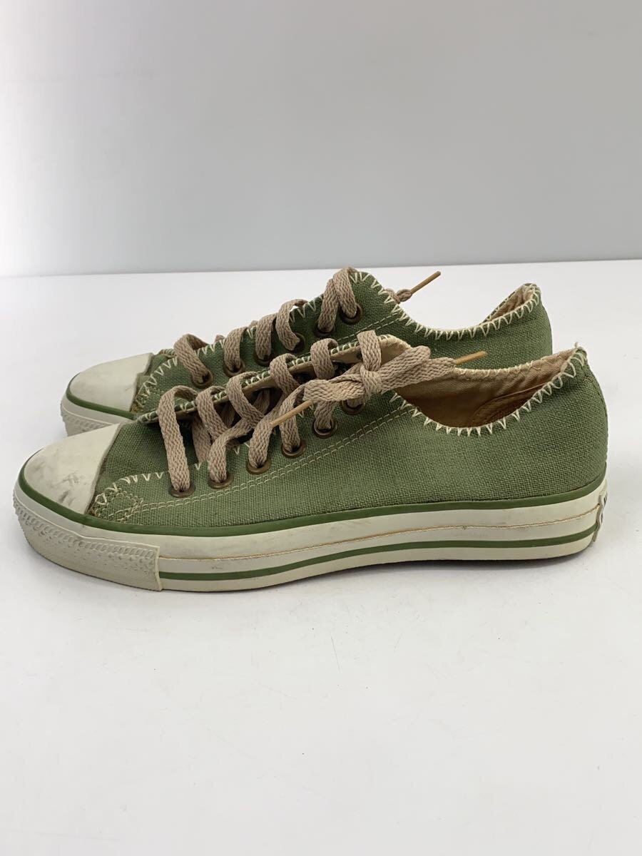 CONVERSE◆ローカットスニーカー/US5.5/GRN/キャンバス