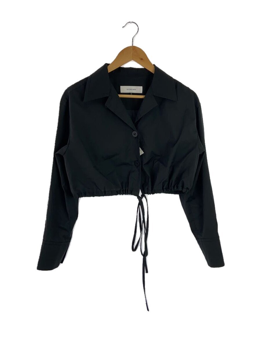 LE CIEL BLEU◆長袖シャツ/36/コットン/BLK/24S63304