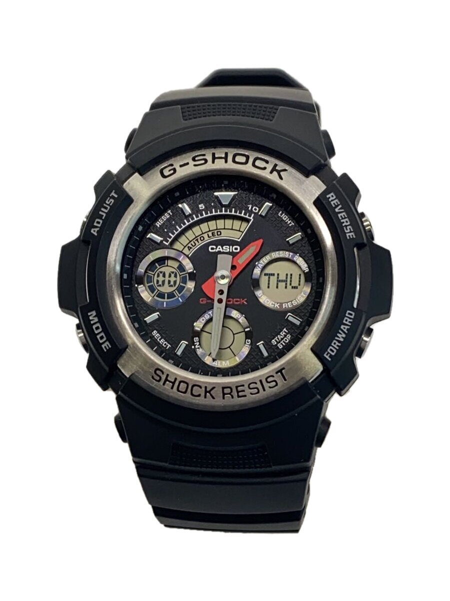 CASIO◆クォーツ腕時計・G-SHOCK/デジアナ/BLK