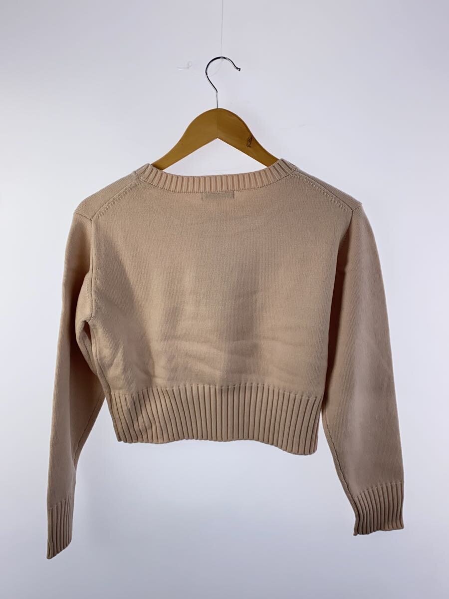 JILL by JILLSTUART◆パールビジューロゴ/ニット?セーター(薄手)/FREE/ポリエステル/BEG/125-5170004