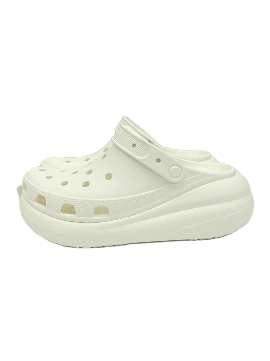 crocs◆サンダル/US8/WHT