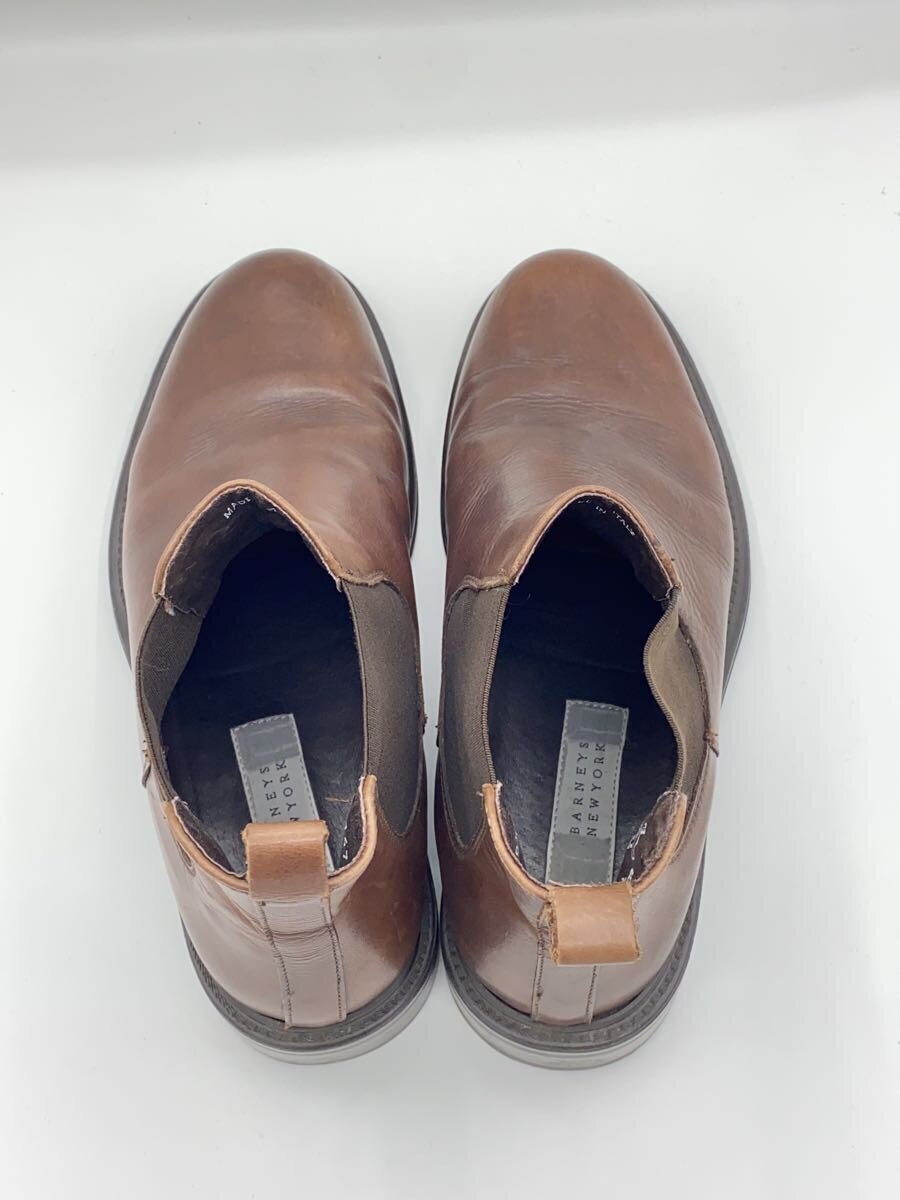 BARNEYS NEWYORK◆サイドゴアブーツ/US8.5/ブラウン/レザー/1473//