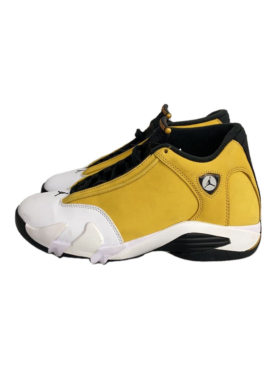 NIKE◆AIR JORDAN 14 RETRO_エアジョーダン 14 レトロ/26.5cm/YLW