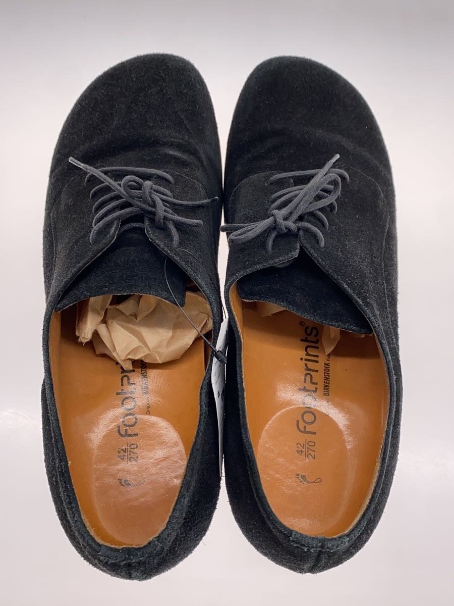 Footprints BIRKENSTOCK◆ドレスシューズ/42/BLK/スウェード/407722