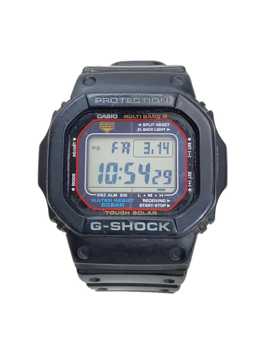 CASIO◆ソーラー腕時計_G-SHOCK/デジタル/BLK/BLK