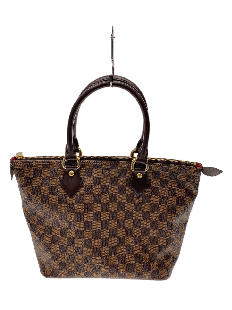 LOUIS VUITTON◆サレヤPM_ダミエ・エベヌ_BRW/-/BRW