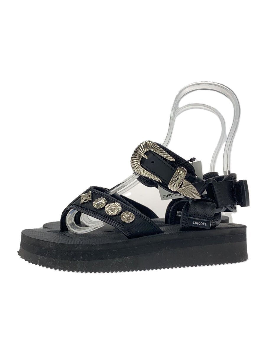 TOGA PULLA◆SUICOKE別注/サンダル/24cm/BLK/TC31-AJ502