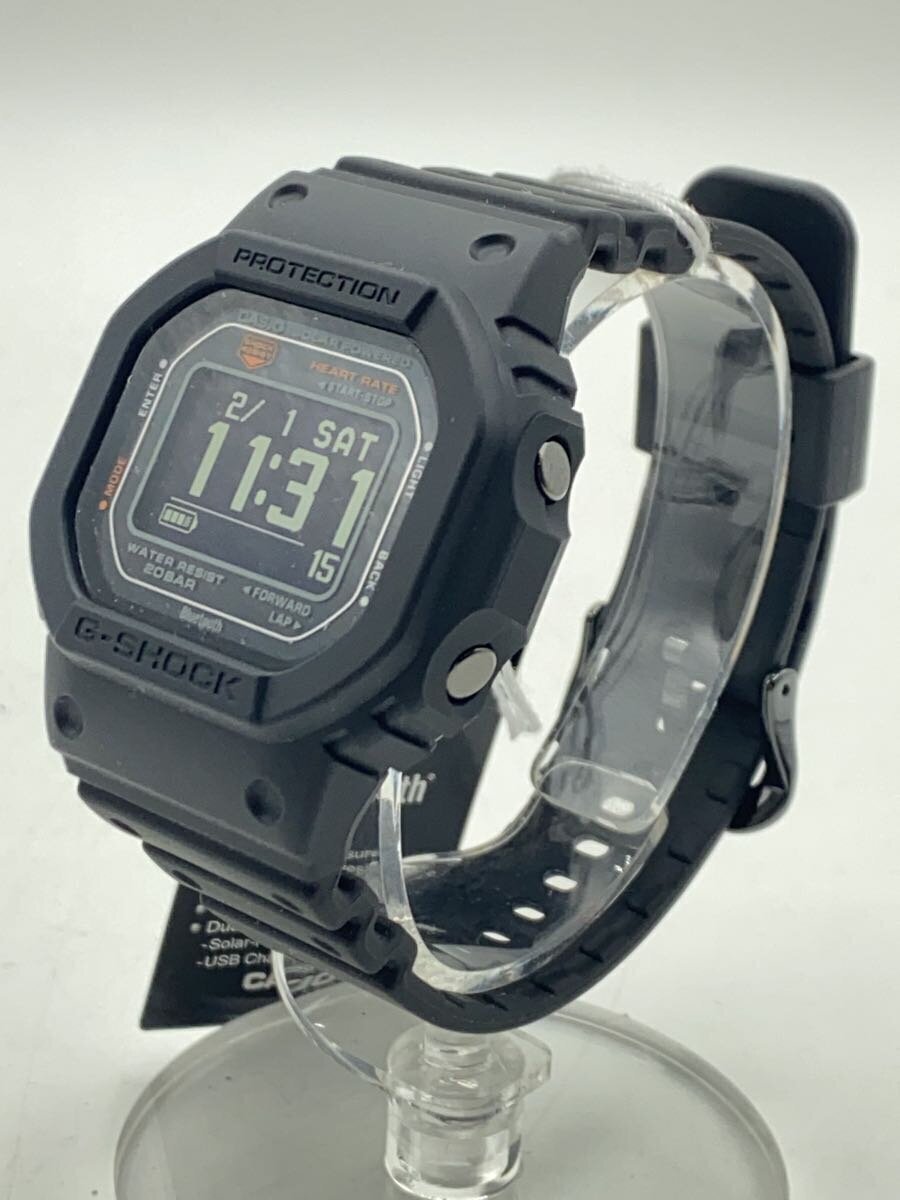 CASIO◆スマートウォッチ/デジタル/ラバー/BLK/BLK/DW-H5600-1ER//