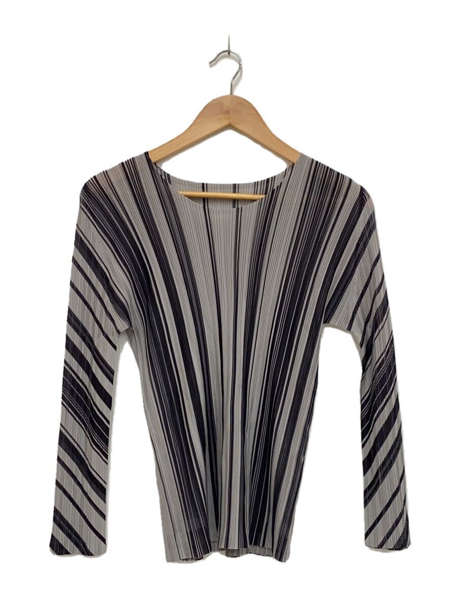 PLEATS PLEASE ISSEY MIYAKE◆長袖ブラウス/3/ポリエステル/BLK/PP23-JJ141 PLEATS PLEASE ISSEY MIYAKE◆長袖ブラウス/3/ポリエステル/BLK/PP23-JJ141