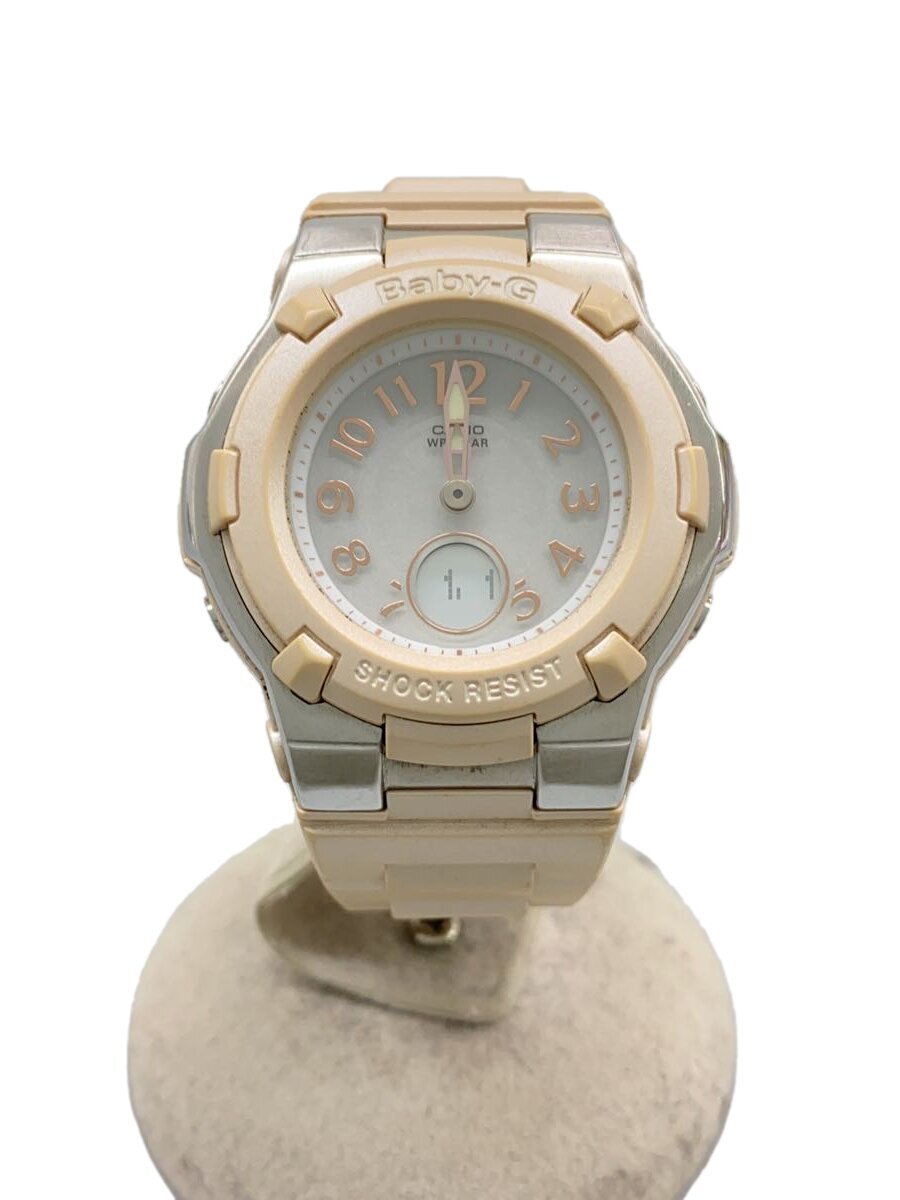 CASIO◆腕時計?Baby-G/デジアナ/ラバー/PNK