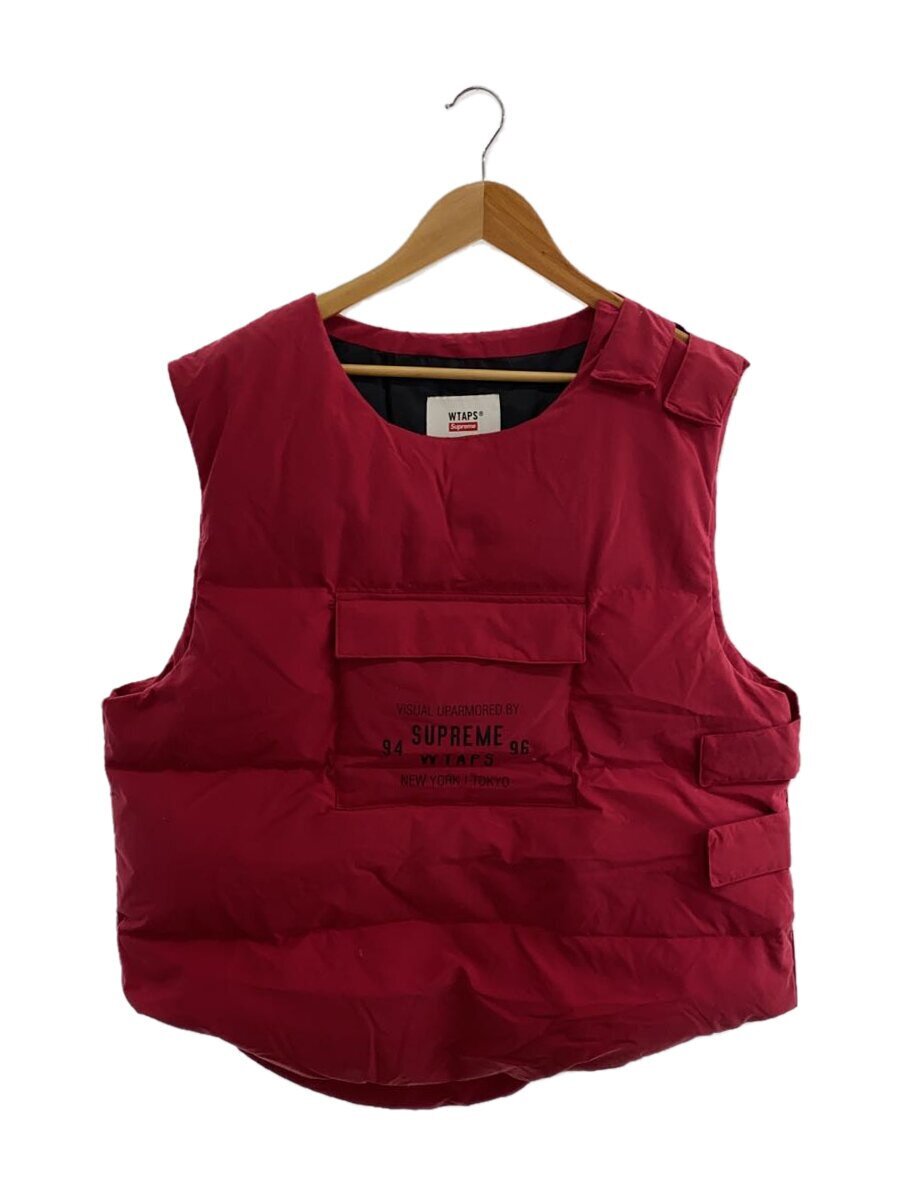Supreme◆tactical down vest/ダウンベスト/L/ナイロン/RED/×WTAPS