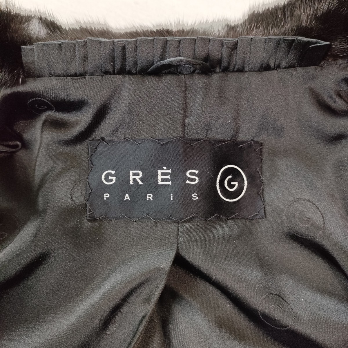 最高級 美品 総丈98㎝ グラマミンク グレ GRES ファーコート 最高級 美品 総丈98㎝ グラマミンク グレ GRES ファーコート